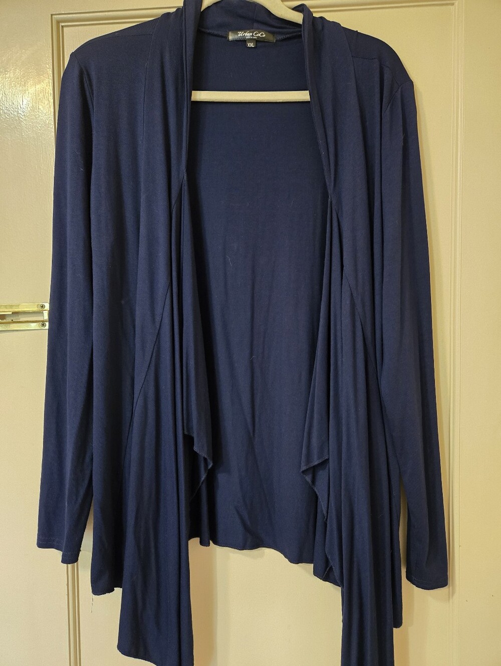 Urban Co Black Market Navy Open Drape Cardigan